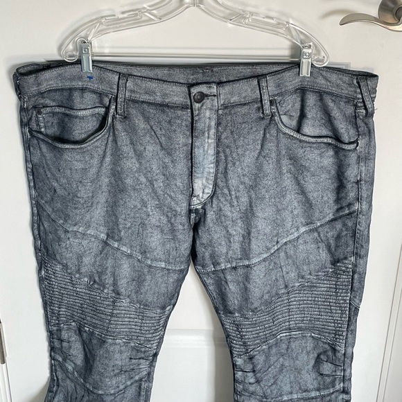 True Religion Gray Rocco Relaxed Moto Skinny Jeans - 35660 - Picture 3 of 14